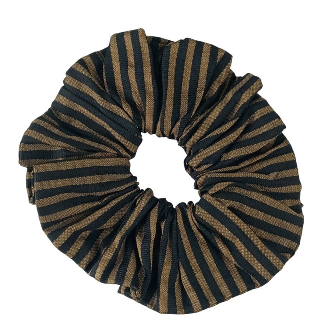FENDI Pecan Hairband Scrunchie, Brown & Black Canvas, Women's Hair Accessory: --- Catalog ---Category: SizeSize (LxW): 14cm x 16cm / 5.51'' x 6.29''Category: DesignType: ScrunchieColor: Black, BrownGender: WomenMaterial: CanvasCategory: GeneralBrand: FendiCountry of Origin: Ita