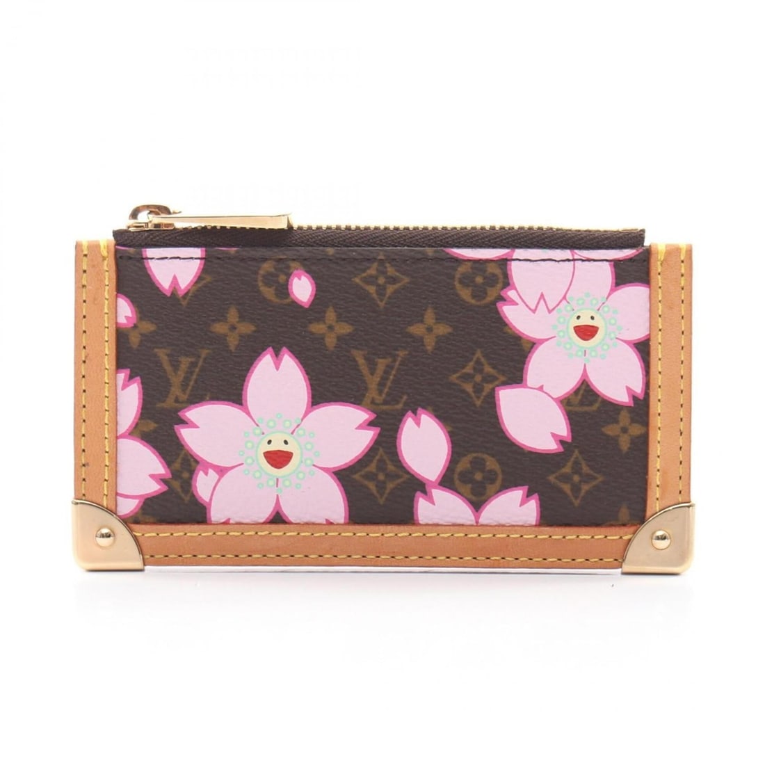 Louis Vuitton Pochette Clé Keyring Wallet/Coin Purse, Leather, Monogram Cherry Blossom, Women's, (1 of 8)