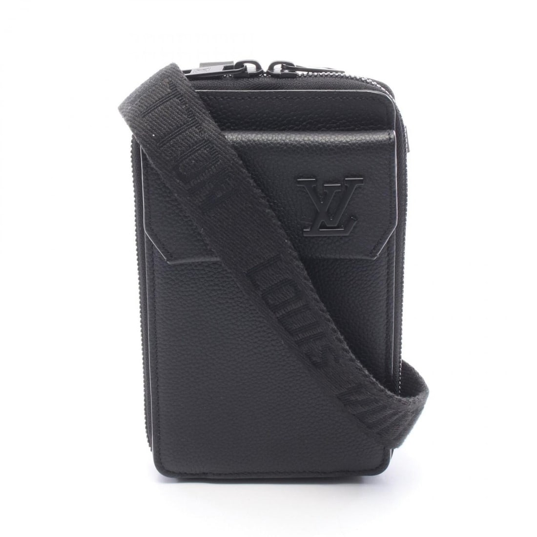 Louis Vuitton LOUIS VUITTON Phone Pouch Shoulder Bag Handbag Leather Aerogram Men's Black M57089: --- Catalog ---Category: SizeSize (HxWxD): 17.5cm x 10.5cm x 2cm / 6.88'' x 4.13'' x 0.78''Category: DesignType: Handbag, Pouch, Shoulder bagColor: BlackGender: MenMaterial: Leather Category: GeneralM