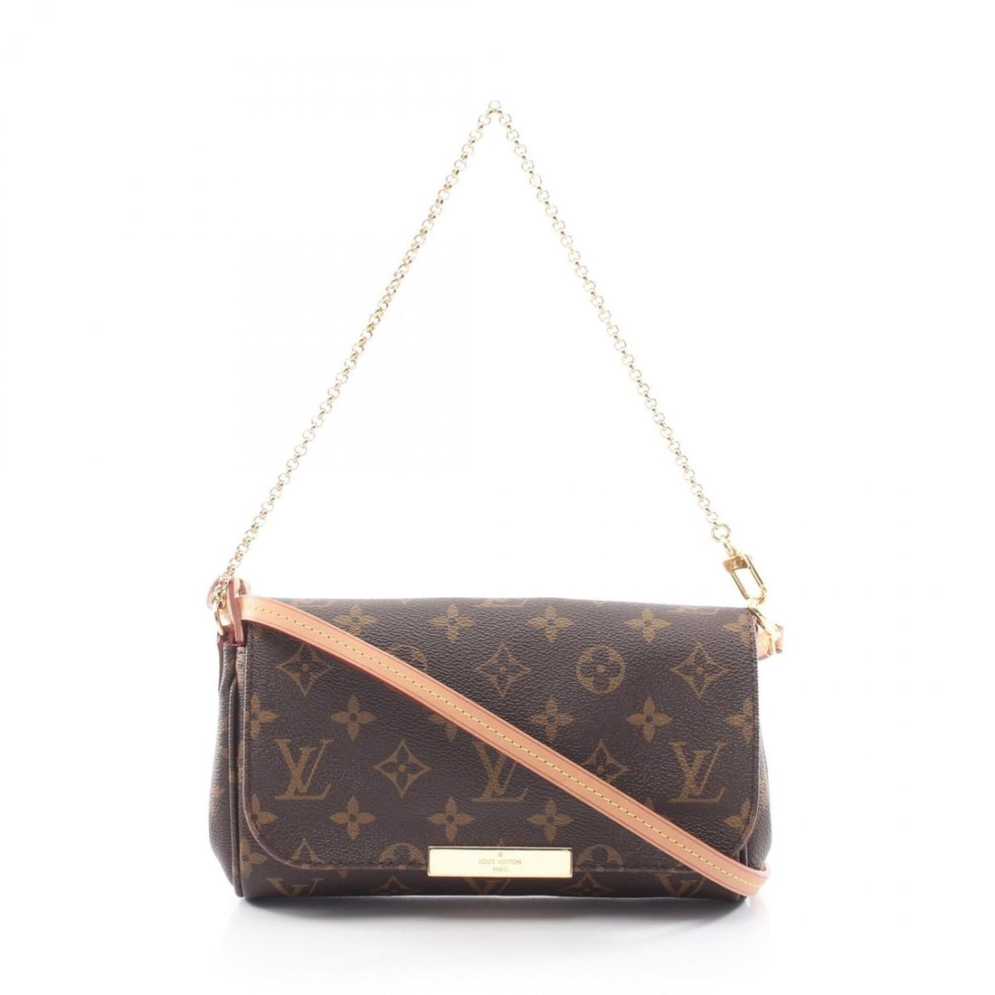 Louis Vuitton Favorite PM 2-Way Handbag, Coated Canvas and Leather, Monogram Pattern, Women's,: --- Catalog ---Category: SizeSize (HxWxD): 13cm x 21cm x 4cm / 5.11'' x 8.26'' x 1.57''Category: DesignType: HandbagColor: Brown, MonogramGender: WomenMaterial: Coated canvas Category: GeneralMPN: M40
