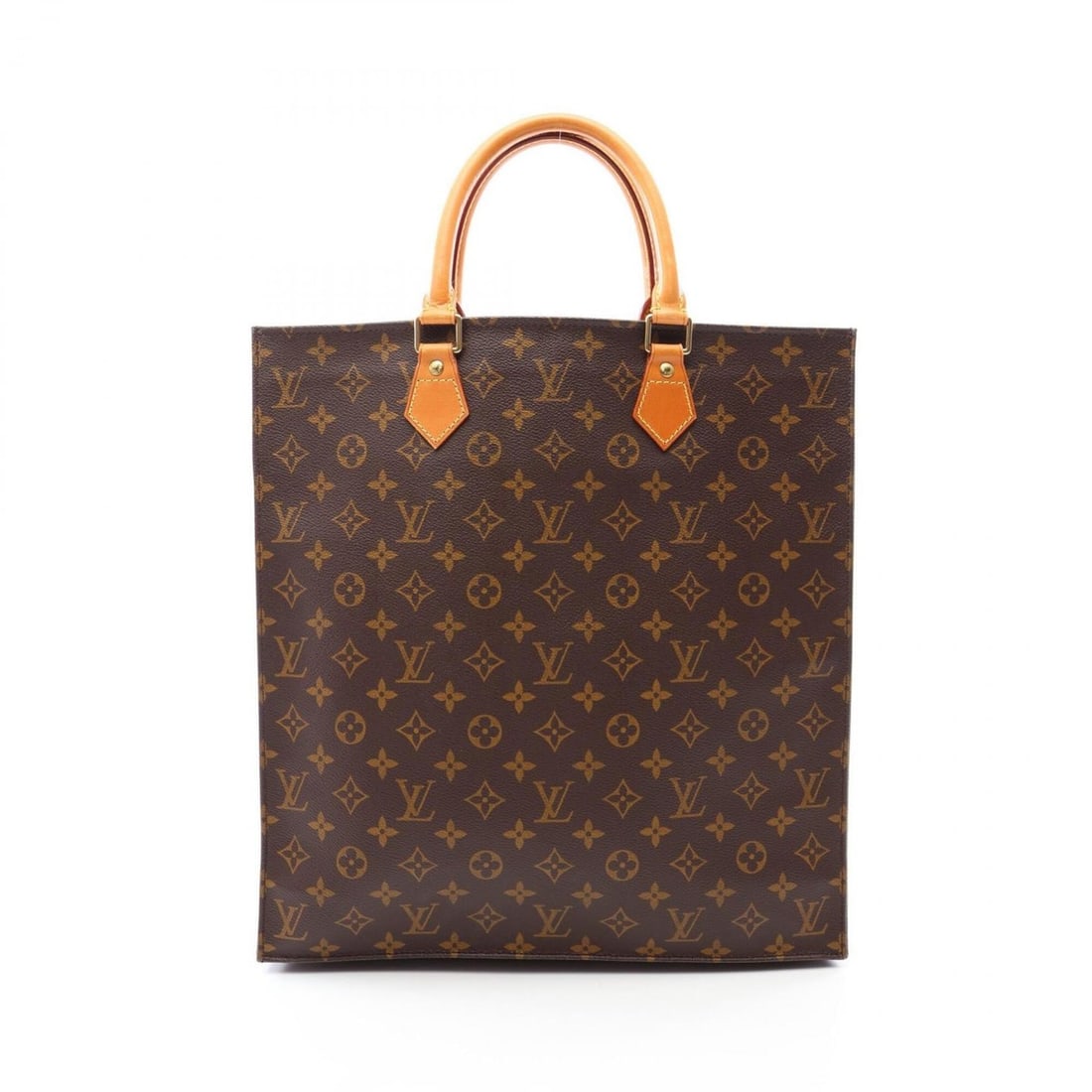 Louis Vuitton Sac Plat Tote Bag Handbag, Coated Canvas and Leather, Monogram Pattern, Women's,: --- Catalog ---Category: SizeSize (HxWxD): 38cm x 36cm x 9cm / 14.96'' x 14.17'' x 3.54''Category: DesignType: Handbag, Tote bagColor: BrownGender: WomenMaterial: Coated canvas , PVC , Monogram , Leat