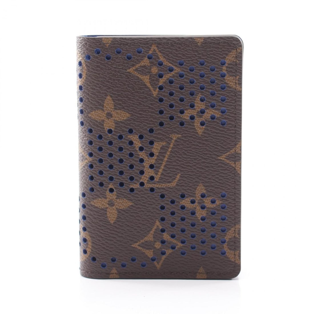 Louis Vuitton Organizer de Poche Monogram Grid Business Card Holder/Card Case Accessory Women's: --- Catalog ---Category: DesignType: Card caseColor: Blue, BrownGender: WomenMaterial: Monogram Category: GeneralMPN: M29283Brand: Louis VuittonCategory: Physical PropertiesSize (HxWxD): 11cm x 7.5cm 
