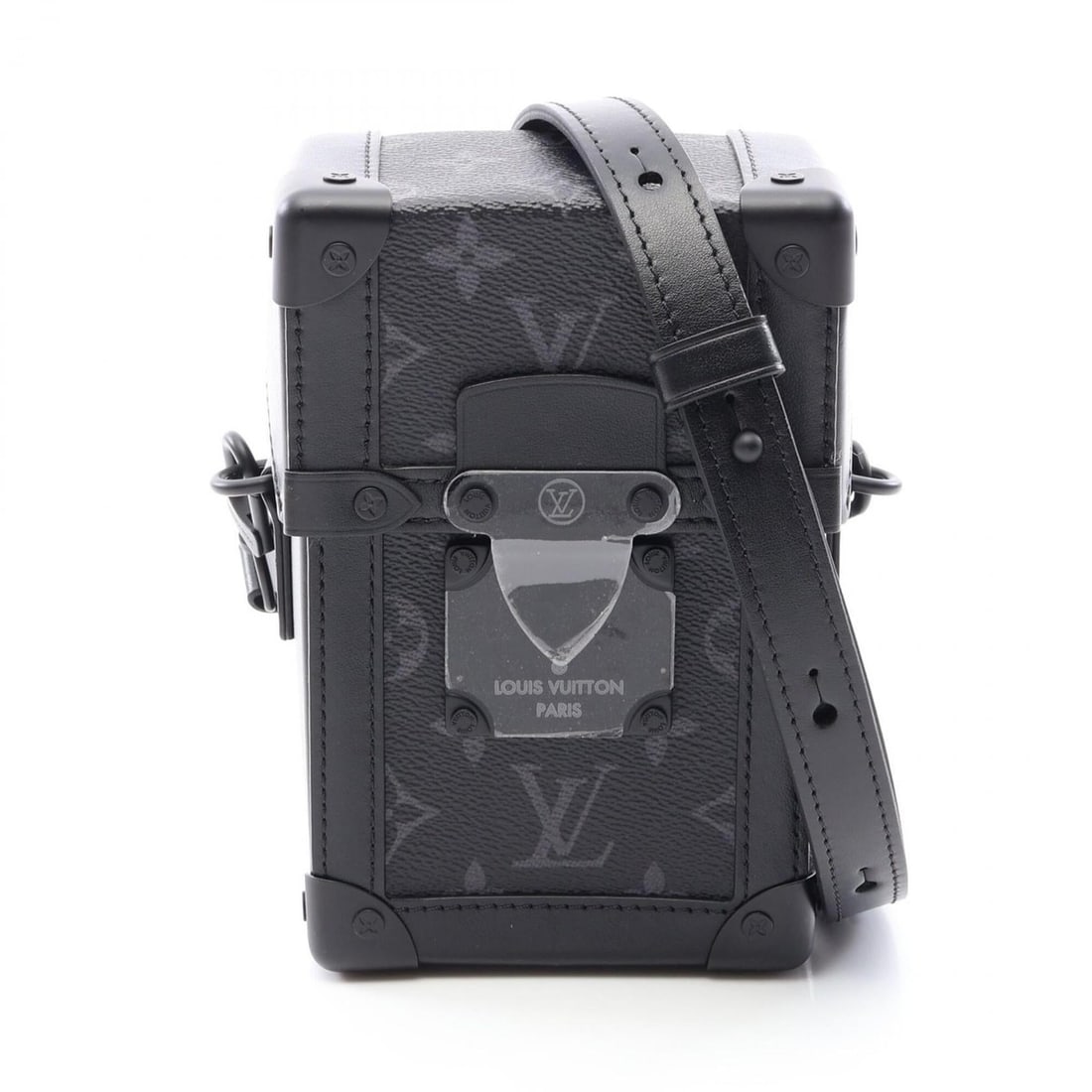 Louis Vuitton Vertical Trunk Wearable Wallet Shoulder Bag Handbag Coated Canvas Leather Monogram: --- Catalog ---Category: SizeSize (HxWxD): 18cm x 11cm x 6.5cm / 7.08'' x 4.33'' x 2.55''Category: DesignType: Handbag, Shoulder bagColor: BlackGender: MenMaterial: Coated canvas , PVC , Monogram Ecli