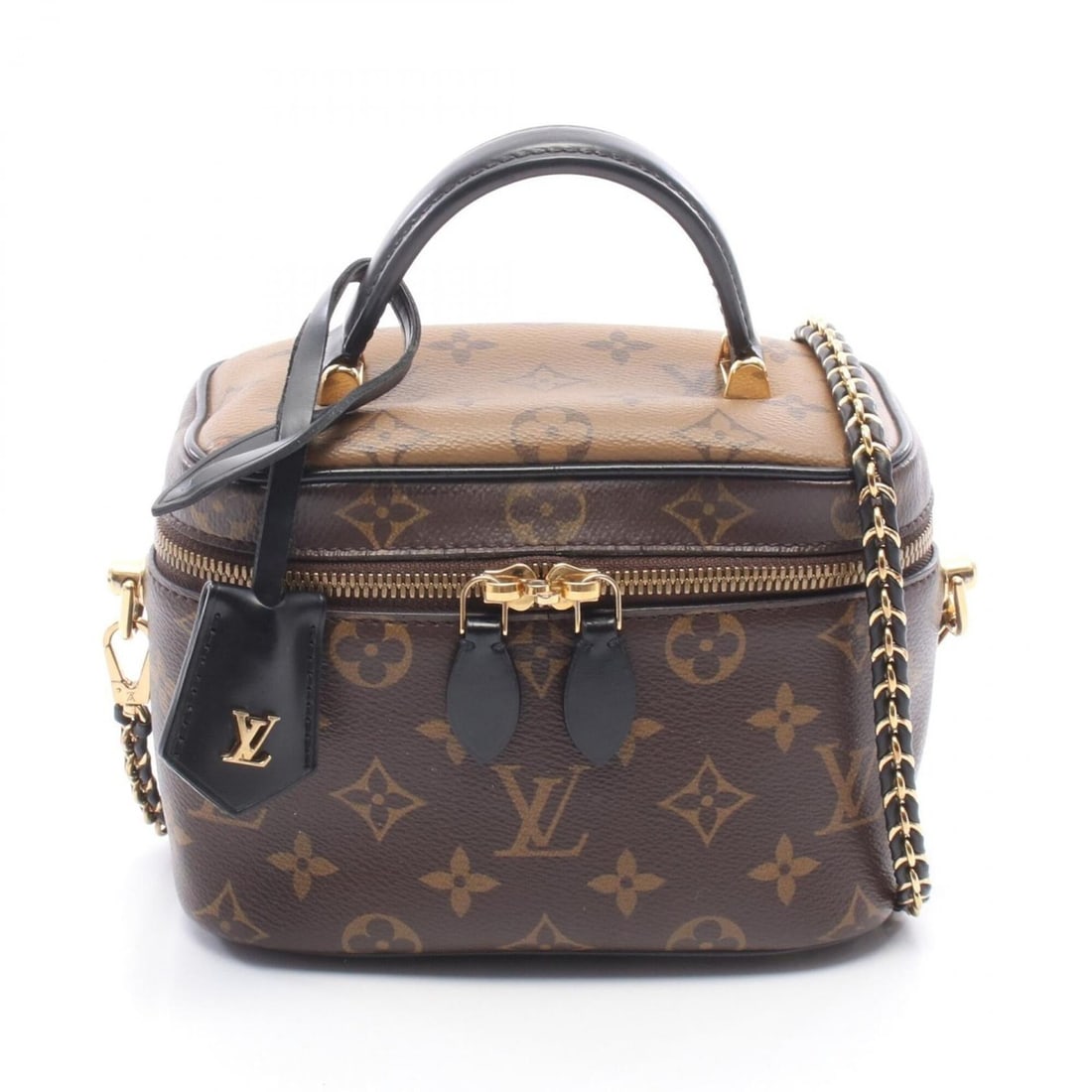 Louis Vuitton Vanity NV PM 2-Way Handbag, Coated Canvas and Leather, Monogram Reverse, Women's, (1 of 8)