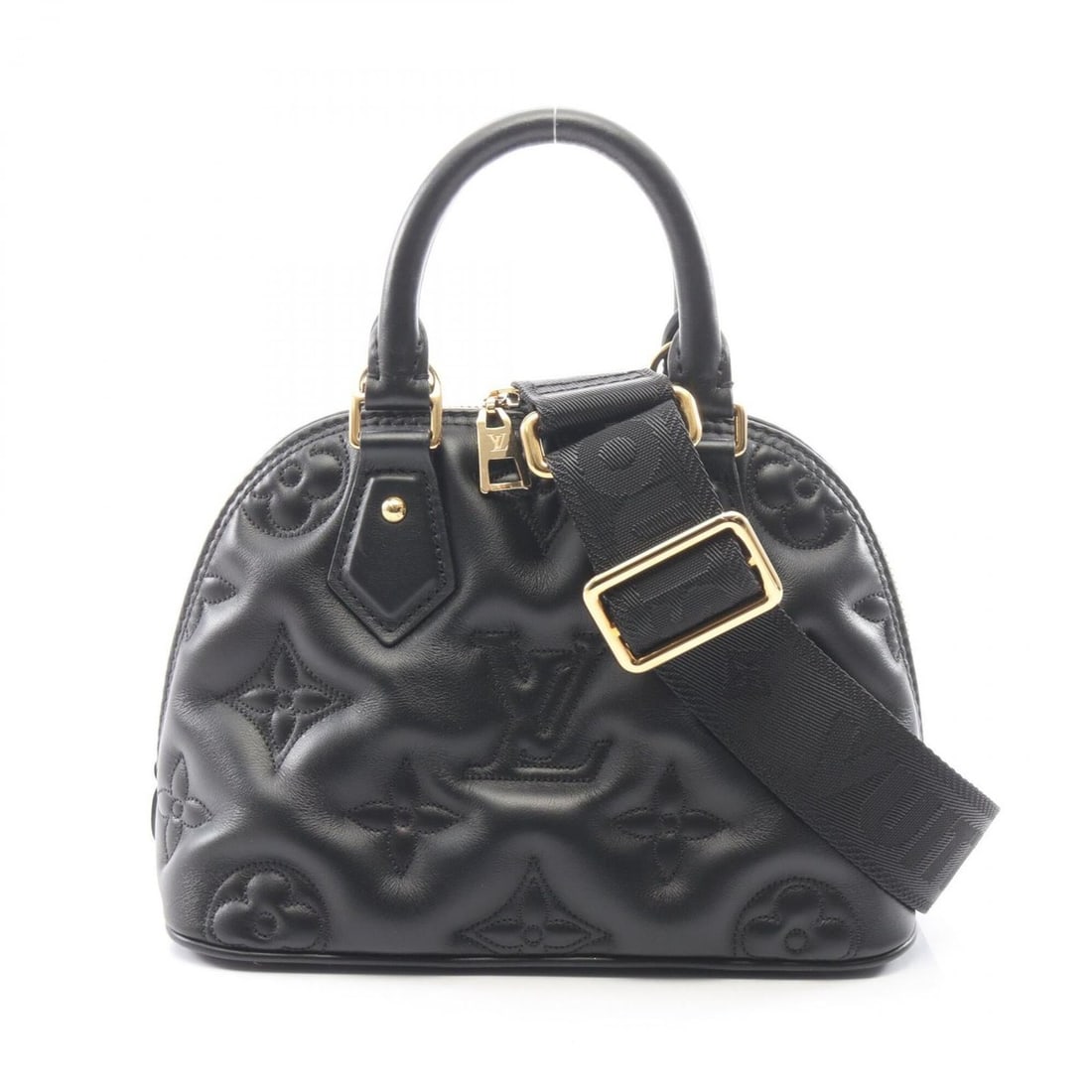 Louis Vuitton Alma Soft BB Bubble Gram 2-Way Handbag, Leather, Women's, Black, M59793: --- Catalog ---Category: SizeSize (HxWxD): 16.5cm x 23cm x 11cm / 6.49'' x 9.05'' x 4.33''Category: DesignType: HandbagColor: BlackGender: WomenMaterial: Leather Category: GeneralMPN: M59793Brand: Lou