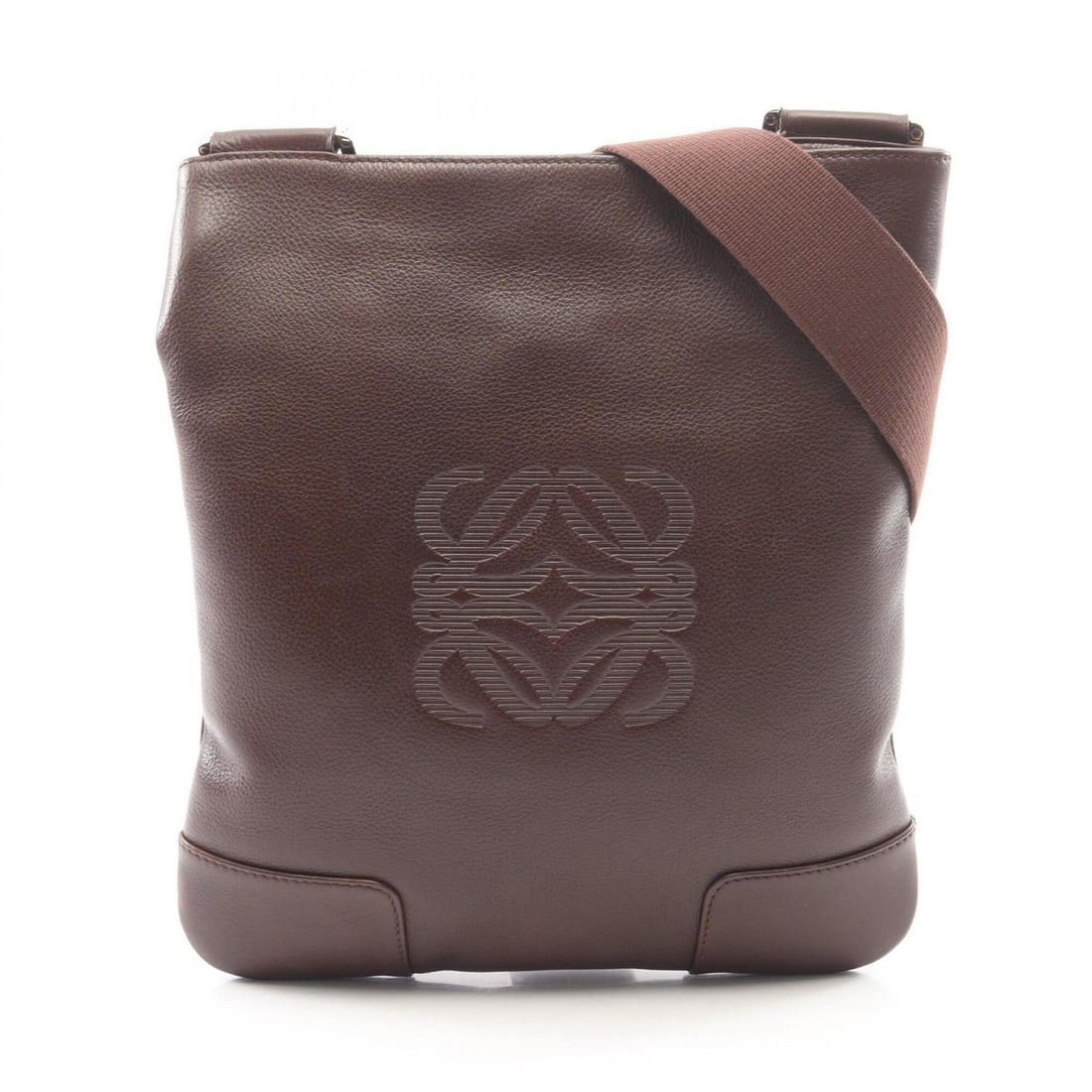 Loewe Anagram Shoulder Bag/Handbag, Leather, Women's, Brown: --- Catalog ---Category: SizeSize (HxWxD): 27cm x 24cm x 1cm / 10.62'' x 9.44'' x 0.39''Category: DesignType: Handbag, Shoulder bagColor: BrownGender: WomenMaterial: Leather Category: GeneralBrand: Lo