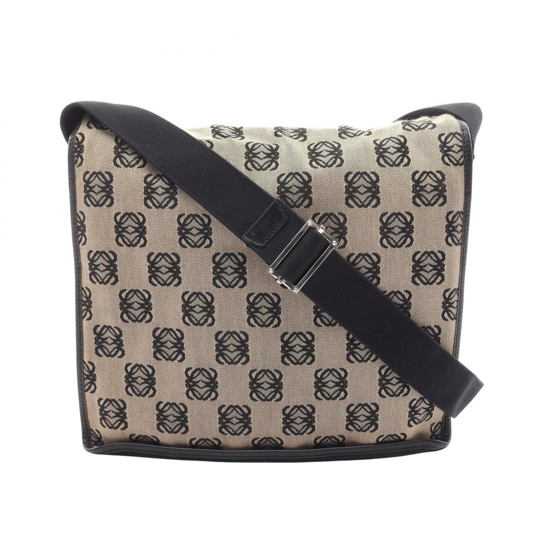 Loewe Anagram Shoulder Bag/Handbag, Canvas, Women's, Beige/Black: --- Catalog ---Category: SizeSize (HxWxD): 30cm x 30cm x 7cm / 11.81'' x 11.81'' x 2.75''Category: DesignType: Handbag, Shoulder bagColor: Beige, BlackGender: WomenMaterial: Canvas Category: GeneralBr