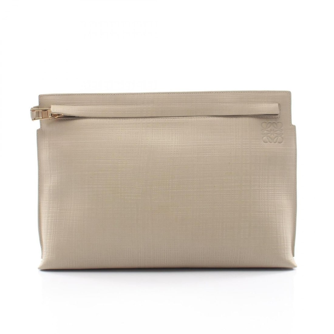 Loewe T Pouch Anagram Second Bag Clutch Handbag Leather Women's Green: --- Catalog ---Category: SizeSize (HxWxD): 20cm x 29cm x 4.5cm / 7.87'' x 11.41'' x 1.77''Category: DesignType: Clutch bag, Handbag, PouchColor: GreenGender: WomenMaterial: Leather Category: GeneralBr