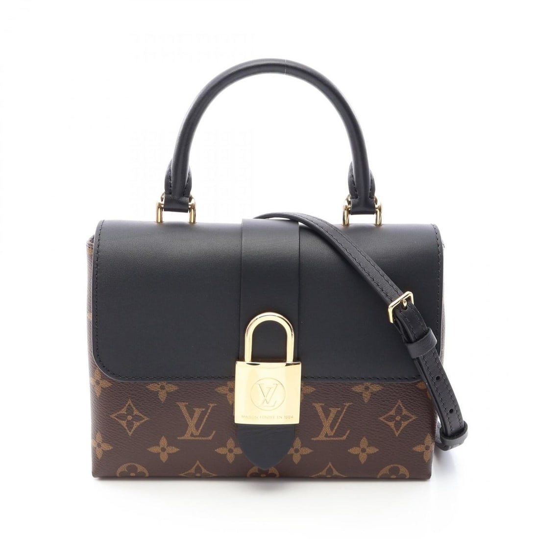 Louis Vuitton Rocky BB 2-Way Handbag, Coated Canvas and Leather, Monogram Pattern, Women's,: --- Catalog ---Category: SizeSize (HxWxD): 17cm x 20cm x 7cm / 6.69'' x 7.87'' x 2.75''Category: DesignType: HandbagColor: Black, Brown, NoirGender: WomenMaterial: Coated canvas , Leather Category: Ge