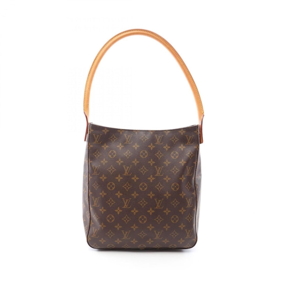 Louis Vuitton Looping GM Shoulder Bag/Handbag, Coated Canvas and Leather, Monogram Pattern, Women's,: --- Catalog ---Category: SizeSize (HxWxD): 31cm x 28.5cm x 11cm / 12.2'' x 11.22'' x 4.33''Category: DesignType: Handbag, Shoulder bagColor: BrownGender: WomenMaterial: Coated canvas , Leather Categor