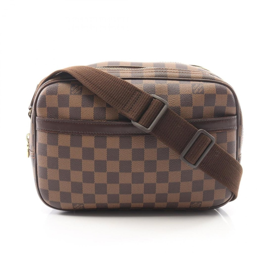 Louis Vuitton Reporter PM Shoulder Bag/Handbag, Coated Canvas and Leather, Damier Pattern, Women's,: --- Catalog ---Category: SizeSize (HxWxD): 20cm x 27cm x 7.5cm / 7.87'' x 10.62'' x 2.95''Category: DesignType: Handbag, Shoulder bagColor: Brown, EbeneGender: WomenMaterial: Coated canvas , Leather C