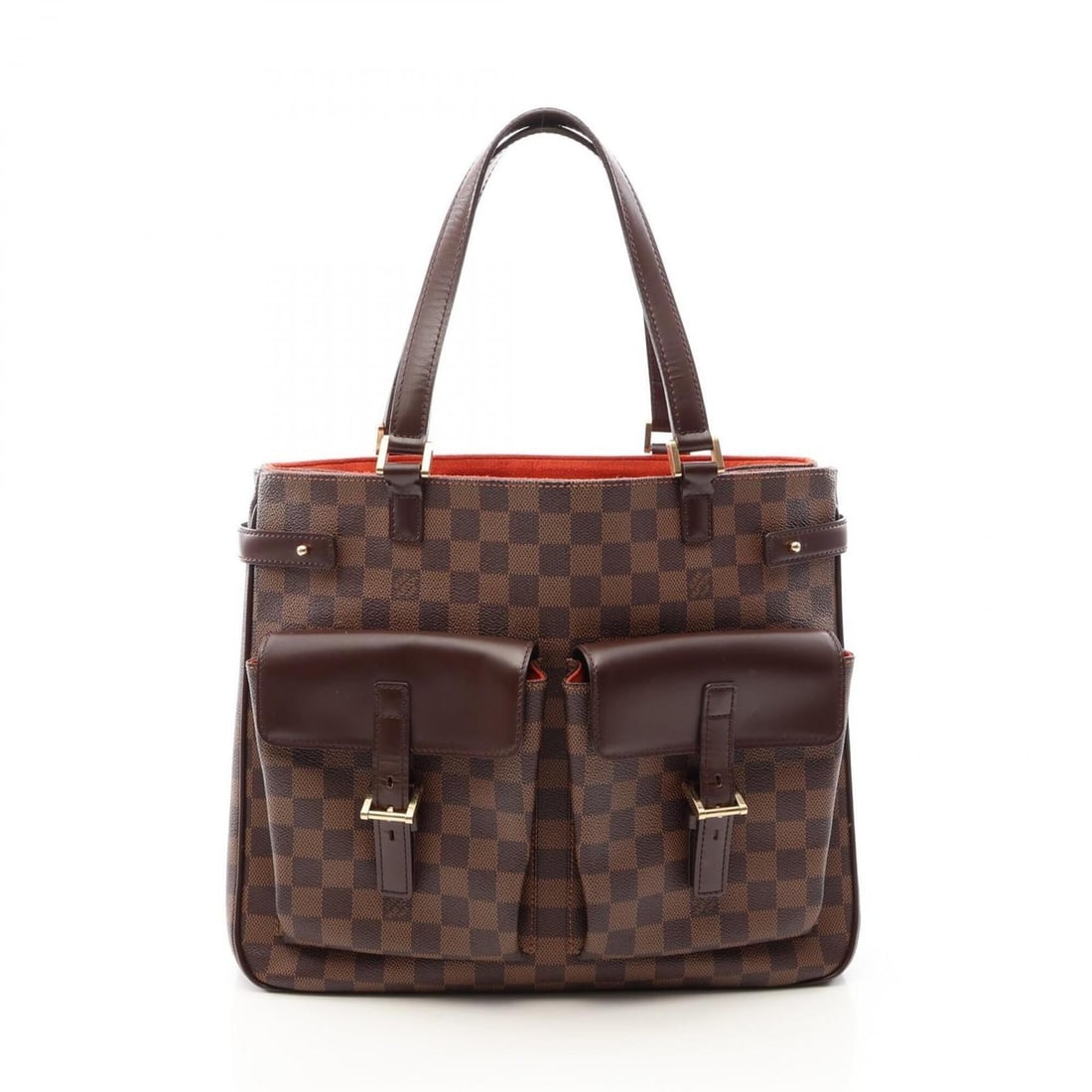 Louis Vuitton Uzès Tote Bag Handbag, Coated Canvas and Leather, Damier Pattern, Women's, Brown,: --- Catalog ---Category: SizeSize (HxWxD): 29cm x 34cm x 10cm / 11.41'' x 13.38'' x 3.93''Category: DesignType: Handbag, Tote bagColor: Brown, EbeneGender: WomenMaterial: Coated canvas , Leather Categ