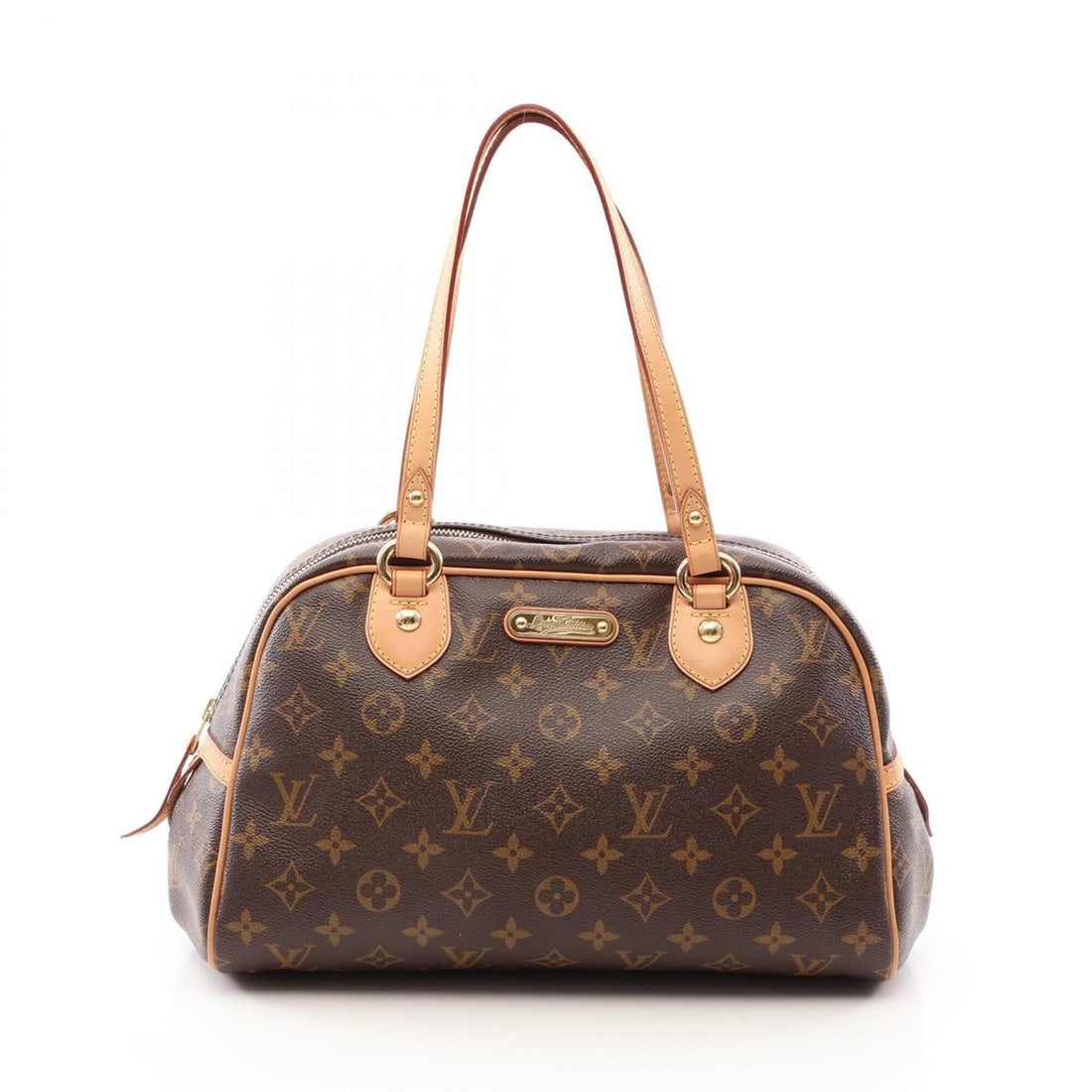 Louis Vuitton Montorgueil PM Shoulder Bag/Handbag, Coated Canvas and Leather, Monogram Pattern,: --- Catalog ---Category: SizeSize (HxWxD): 20cm x 32cm x 14cm / 7.87'' x 12.59'' x 5.51''Category: DesignType: Handbag, Shoulder bagColor: BrownGender: WomenMaterial: Coated canvas , Leather Category: