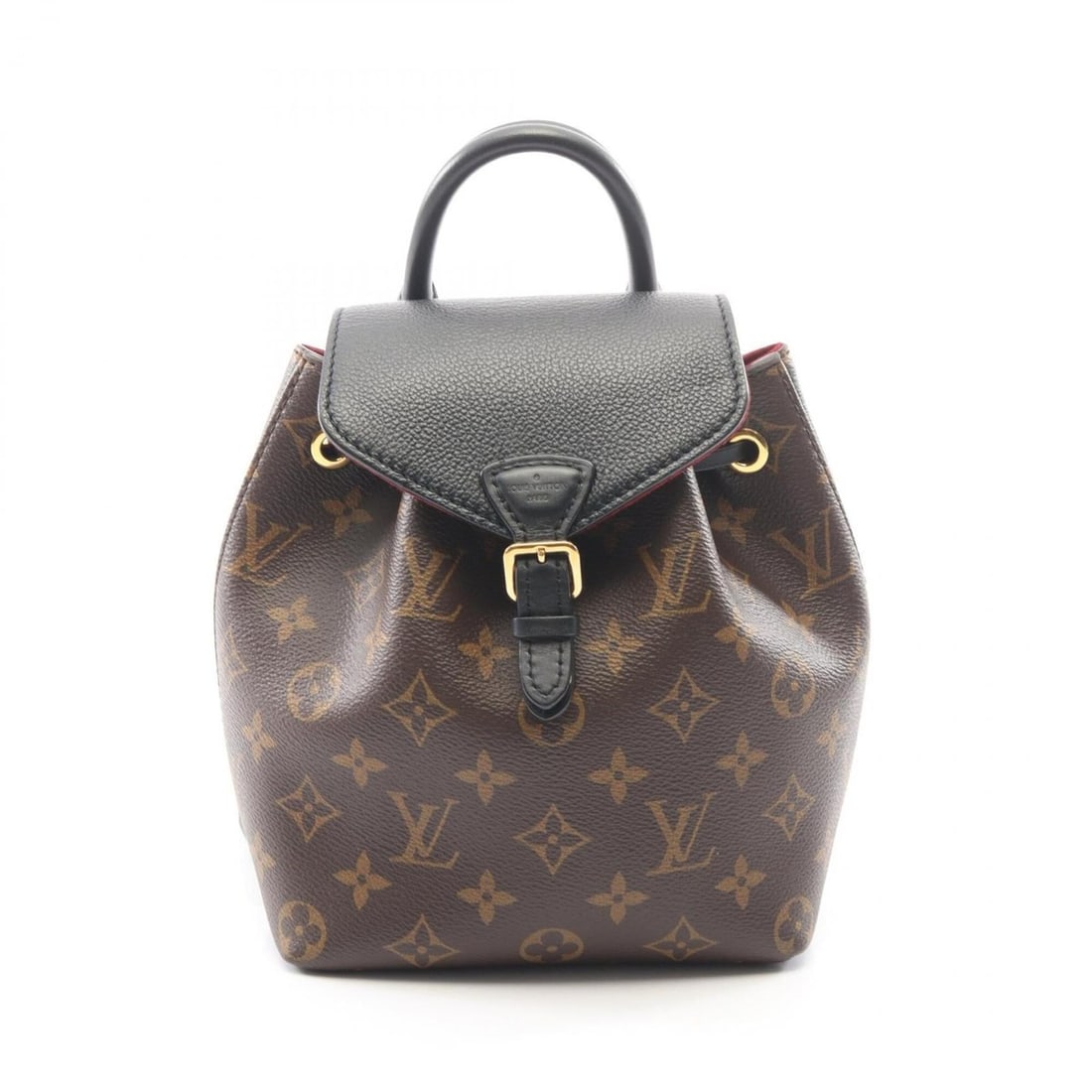 Louis Vuitton Montsouris NM BB Backpack/Handbag, Coated Canvas and Leather, Monogram Pattern,: --- Catalog ---Category: SizeSize (HxWxD): 21cm x 17cm x 10cm / 8.26'' x 6.69'' x 3.93''Category: DesignType: Backpack, HandbagColor: Black, BrownGender: WomenMaterial: Coated canvas , Leather Categor