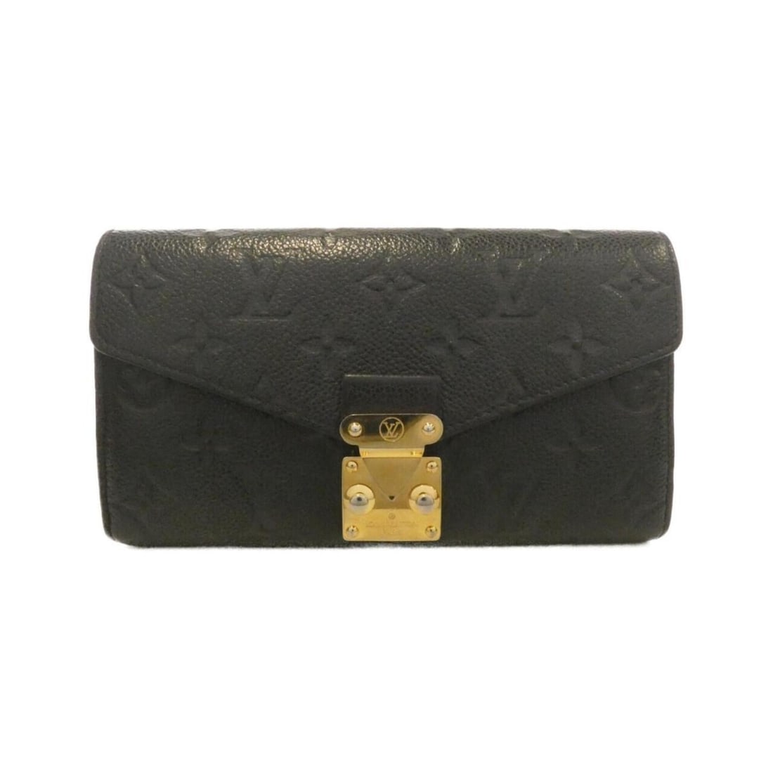 Louis Vuitton Monogram Empreinte Portefeuille Métis M62458 Wallet: --- Catalog ---Category: SizeSize (HxWxD): 10cm x 19cm x 2cm / 3.93'' x 7.48'' x 0.78''Category: DesignType: Long wallet (bi-fold)Color: BlackGender: WomenMaterial: Leather Leather/Fur Type: Calf leat