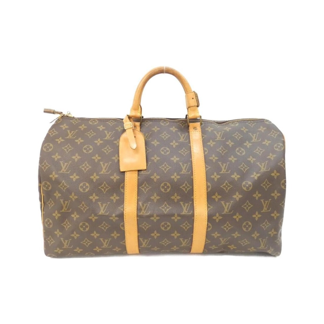 Louis Vuitton Monogram Keepall 50cm M41426 Boston Bag: --- Catalog ---Category: SizeWeight: 930g / 2.05lb.Size (HxWxD): 29cm x 50cm x 22cm / 11.41'' x 19.68'' x 8.66''Handle Length: 28cm / 11.02''Category: DesignType: Boston bagColor: MarronGender: Women,