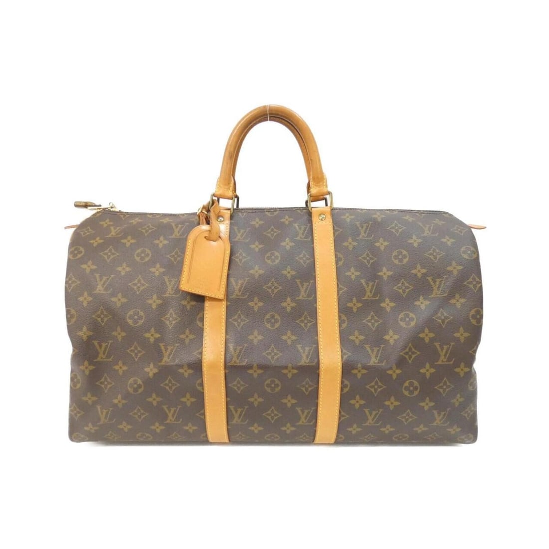 Louis Vuitton Monogram Keepall 50cm M41426 Boston Bag: --- Catalog ---Category: SizeWeight: 930g / 2.05lb.Size (HxWxD): 29cm x 50cm x 22cm / 11.41'' x 19.68'' x 8.66''Handle Length: 28cm / 11.02''Category: DesignType: Boston bagColor: MarronGender: WomenM