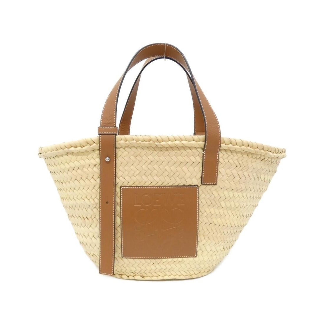 Loewe 327 02 S92 Handbag: --- Catalog ---Category: SizeSize (HxWxD): 24cm x 43cm x 6cm / 9.44'' x 16.92'' x 2.36''Category: DesignType: HandbagColor: BeigeGender: WomenMaterial: Raffia , Leather Hardware Color: SilverLeather/F
