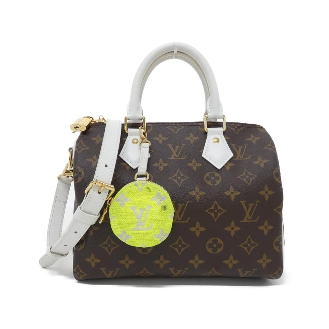 Louis Vuitton Monogram (LV Match) Speedy Bandoulière 25cm M20754 Boston Bag: --- Catalog ---Category: SizeSize (HxWxD): 19cm x 25cm x 15cm / 7.48'' x 9.84'' x 5.9''Category: DesignType: Boston bag, PouchColor: Blanc, MarronGender: WomenMaterial: Coated canvas , Leather Leather