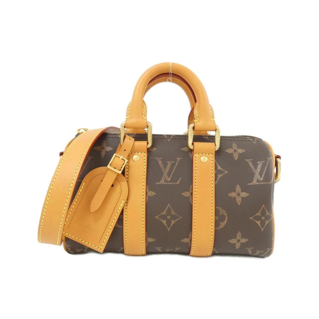 Louis Vuitton Monogram Leather Keepall Bandoulière 25cm M14026 Boston Bag: --- Catalog ---Category: SizeSize (HxWxD): 15cm x 25cm x 11cm / 5.9'' x 9.84'' x 4.33''Category: DesignType: Boston bagColor: MarronGender: WomenMaterial: Leather Hardware Color: GoldLeather/Fur Type: