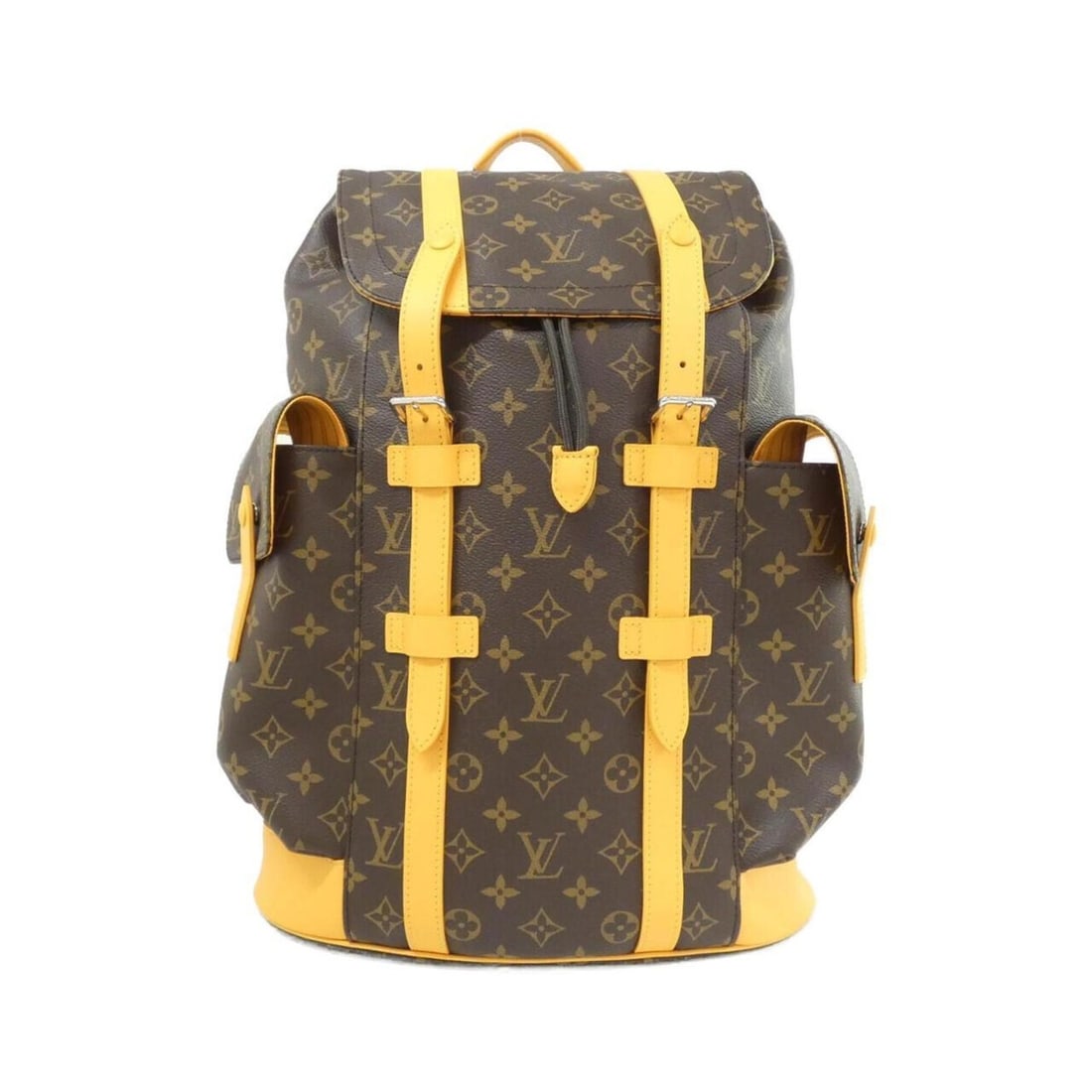 Louis Vuitton Monogram Macassar (LV Color Mania) Christopher MM M13202 Backpack: --- Catalog ---Category: SizeSize (HxWxD): 44cm x 36cm x 12cm / 17.32'' x 14.17'' x 4.72''Category: DesignType: BackpackColor: Marron, Saffron, YellowGender: Men,WomenMaterial: Coated canvas Category: