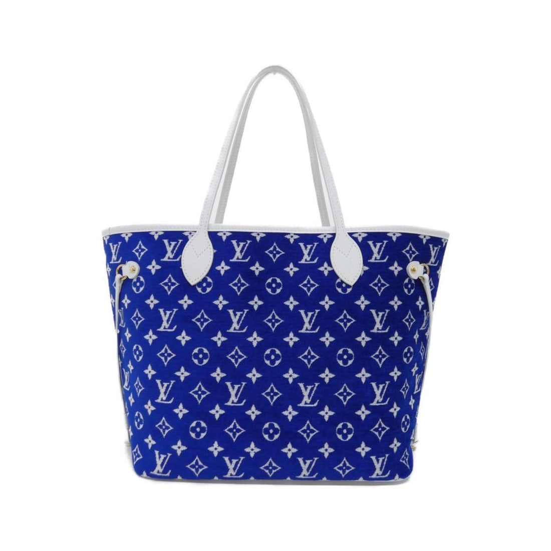 Louis Vuitton Monogram Jacquard Velvet (LV Match) Neverfull MM M46220 Handbag: --- Catalog ---Category: SizeSize (HxWxD): 28cm x 45cm x 14cm / 11.02'' x 17.71'' x 5.51''Category: DesignType: Handbag, PouchColor: BlueGender: Women,MenMaterial: Jacquard Hardware Color: GoldCategor