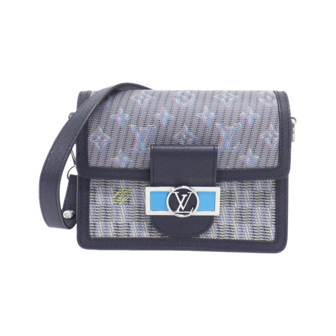 Louis Vuitton Monogram LV Pop Dauphine Mini M55454 Shoulder Bag: --- Catalog ---Category: SizeWeight: 580g / 1.27lb.Size (HxWxD): 15cm x 20cm x 9cm / 5.9'' x 7.87'' x 3.54''Strap Length: 67cm - 112cm / 26.37'' - 44.09''Category: DesignType: Shoulder bagColor: BlueG