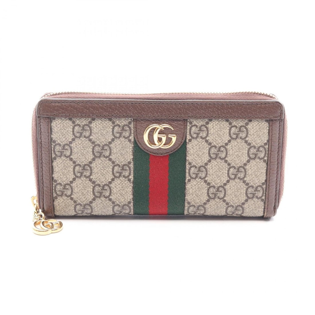 Gucci Ophidia GG Supreme Sherry Line Round Long Wallet, Leather, Women's, Beige/Brown, 523154: --- Catalog ---Category: SizeSize (HxWxD): 10cm x 18.5cm x 2cm / 3.93'' x 7.28'' x 0.78''Category: DesignType: Long wallet (bi-fold)Color: Beige, BrownGender: WomenMaterial: Leather , PVC Category: Ge