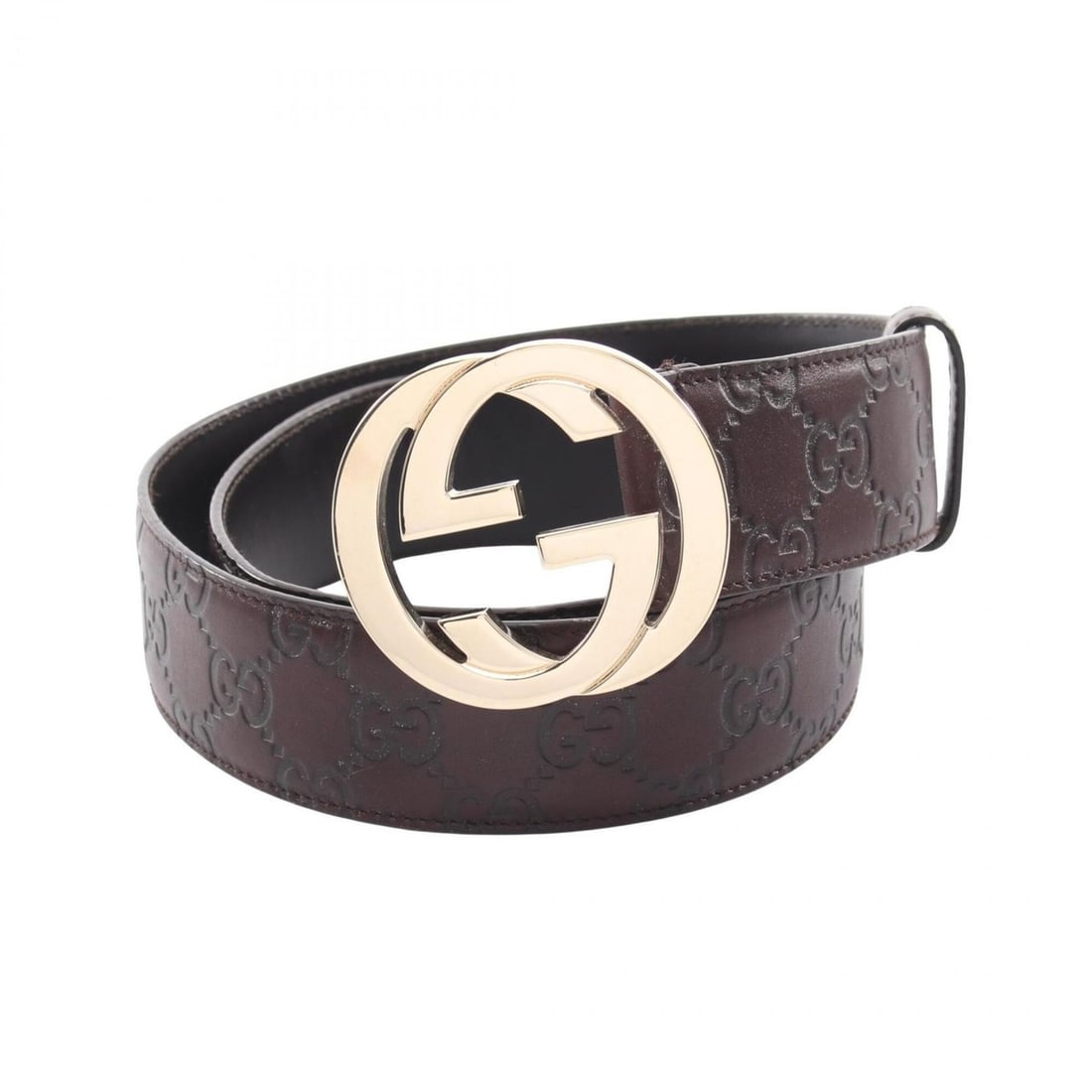 Gucci Interlocking G Guccissima Gold Hardware Leather Belt for Women, Brown: --- Catalog ---Category: SizeLength: 80cm - 85cm / 31.49'' - 33.46''Category: DesignType: Standard beltColor: BrownGender: WomenMaterial (Strap): Leather Category: GeneralBrand: Gucci--- Item List ---