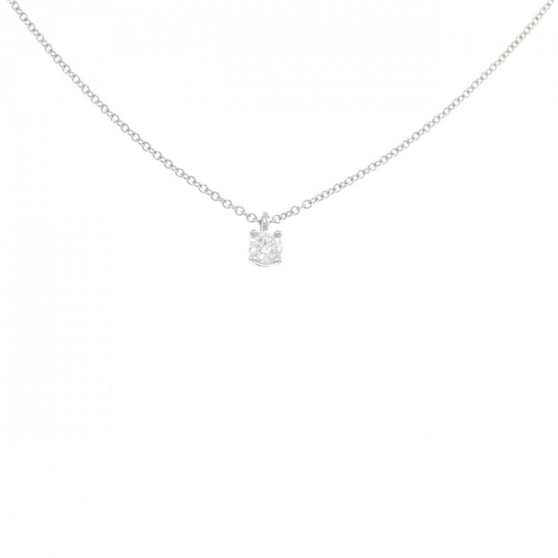 Tiffany Solitaire Necklace: --- Catalog ---Category: SizeWidth: 1mm / 0.04''Weight: 2.6g / 0.09oz.Pendant Size: 6.2mm x 3.7mm / 0.24'' x 0.14''Neck Circumference: 41 cm / 16.14''Category: DesignStone: DiamondGender: WomenMateria