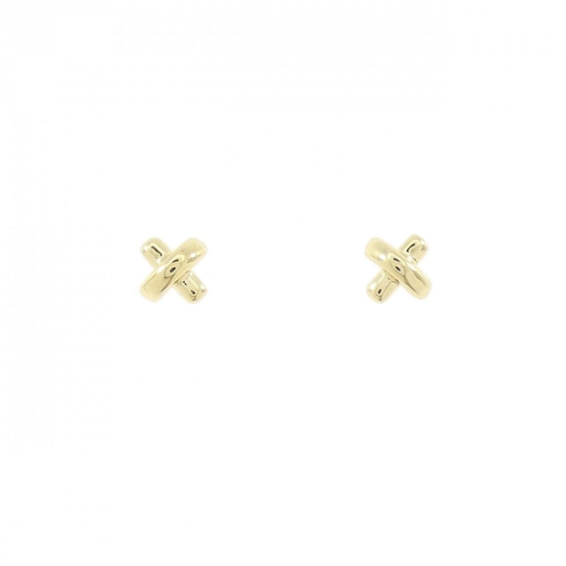 Tiffany & Co. Cross Stitch Earrings: --- Catalog ---Category: SizeWeight: 1.4g / 0.04oz.Size (HxWxD): 5.00mm x 5.00mm / 0.20'' x 0.20''Category: DesignType: Stud earringsGender: WomenMaterial: Yellow gold (18K)Category: GeneralBrand: Tif