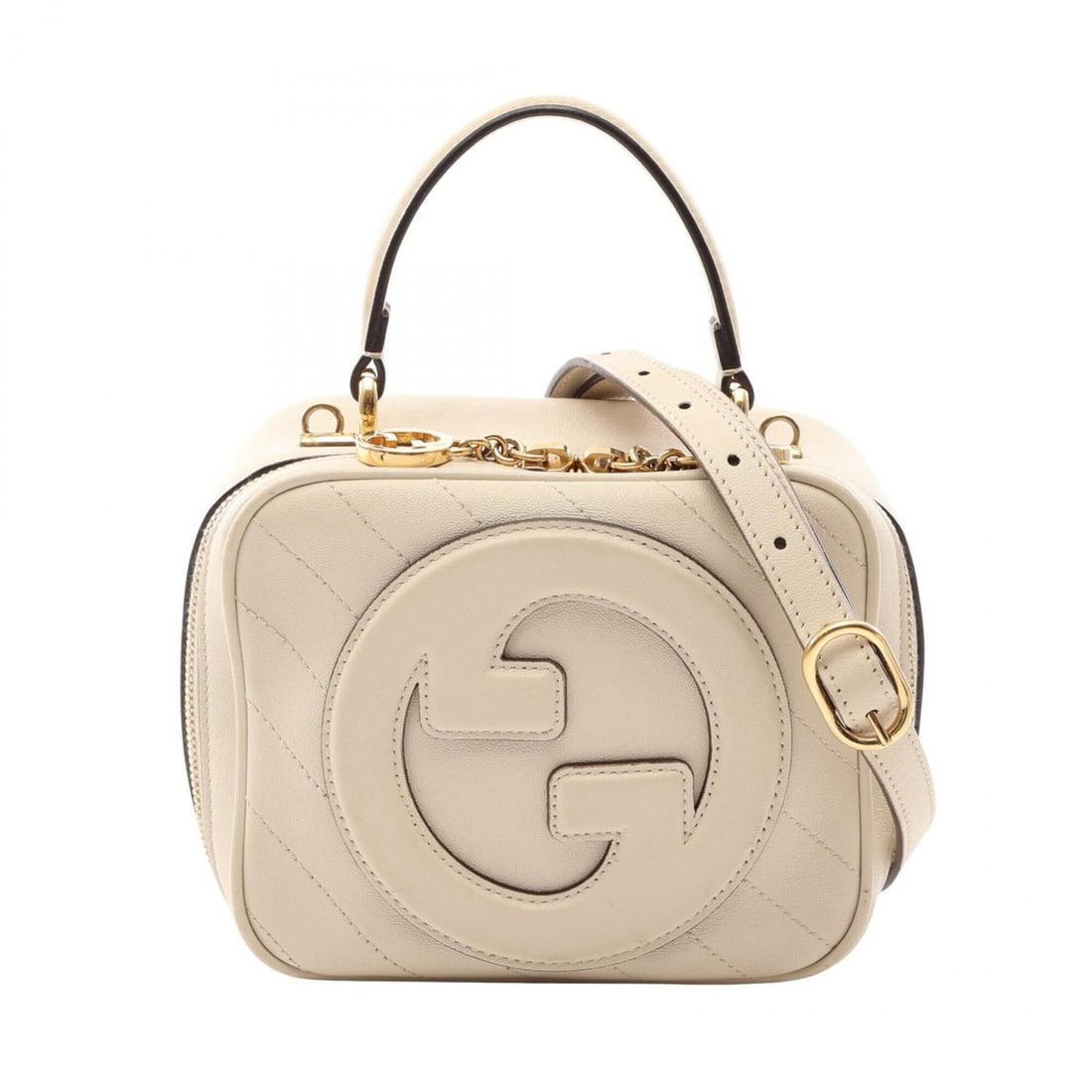 Gucci Blondie Top Handle Bag, 2-Way Handbag, Leather, Women's, Ivory, 744434: --- Catalog ---Category: SizeSize (HxWxD): 15cm x 16cm x 9cm / 5.9'' x 6.29'' x 3.54''Category: DesignType: HandbagColor: IvoryGender: WomenMaterial: Leather Category: GeneralBrand: Gucci--- Item List