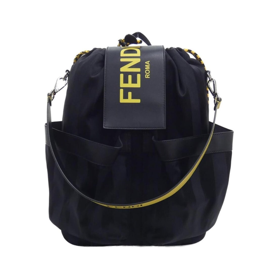 Fendi Strike Large 7VA056 ADMA Backpack: --- Catalog ---Category: SizeWeight: 1.06kg / 2.33lb.Size (HxWxD): 46cm x 34cm x 15cm / 18.11'' x 13.38'' x 5.9''Strap Length: 70.5cm - 86cm / 27.75'' - 33.85''Category: DesignType: BackpackGender: Wo