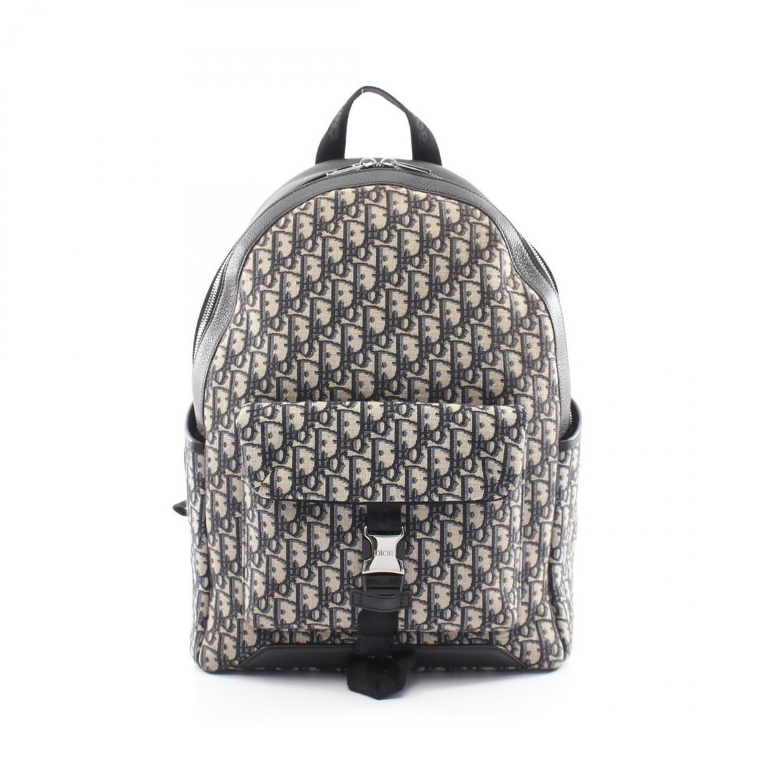 Christian Dior Dior Explorer Oblique Backpack/Handbag, Canvas and Leather, Men's, Navy/Beige,: --- Catalog ---Category: SizeSize (HxWxD): 40cm x 30cm x 14.5cm / 15.74'' x 11.81'' x 5.7''Category: DesignType: BackpackColor: Beige, NavyGender: Men,WomenMaterial: Canvas , Leather Category: General