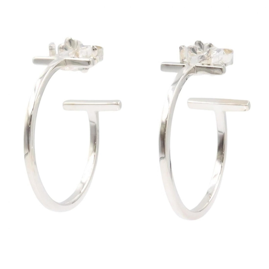 Tiffany & Co. T Wire Hoop Earrings, Sterling Silver 925, Women's Silver-tone Earrings: --- Catalog ---Category: SizeSize (HxWxD): 24.00mm x 10.00mm / 0.94'' x 0.39''Category: DesignType: Hoop earringsColor: SilverGender: WomenMaterial: Silver 925Category: GeneralBrand: Tiffany--- Item L