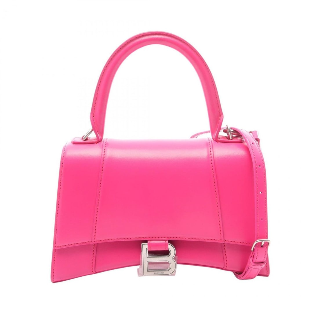 Balenciaga Hourglass Small 2-Way Handbag, Leather, Women's, Pink, 5935461: --- Catalog ---Category: SizeSize (HxWxD): 14cm x 22.5cm x 9.5cm / 5.51'' x 8.85'' x 3.74''Category: DesignType: HandbagColor: PinkGender: WomenMaterial: Leather Category: GeneralMPN: 5935461Brand: Ba