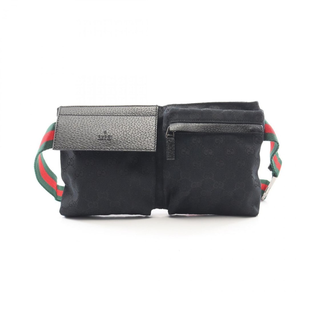 Gucci GG Canvas Waist Bag, Body Handbag, Leather, Men's & Women's, Black, 28566: --- Catalog ---Category: SizeSize (HxWxD): 16cm x 29cm x 2.5cm / 6.29'' x 11.41'' x 0.98''Category: DesignType: Fanny pack, HandbagColor: BlackGender: Men,WomenMaterial: Canvas , Leather Category: Gen