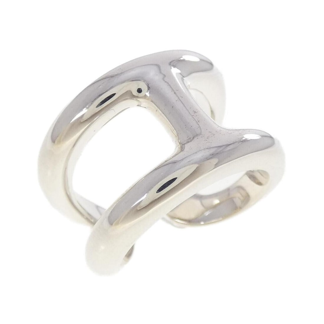 Hermes Hermès Osmo's Large Ring: --- Catalog ---Category: SizeUS Size: 9Brand Size: 58Category: DesignType: Band ringColor: SilverGender: Women,MenMaterial: Silver 925Category: GeneralMPN: H102536BBrand: Hermes--- Item List ---Sectio