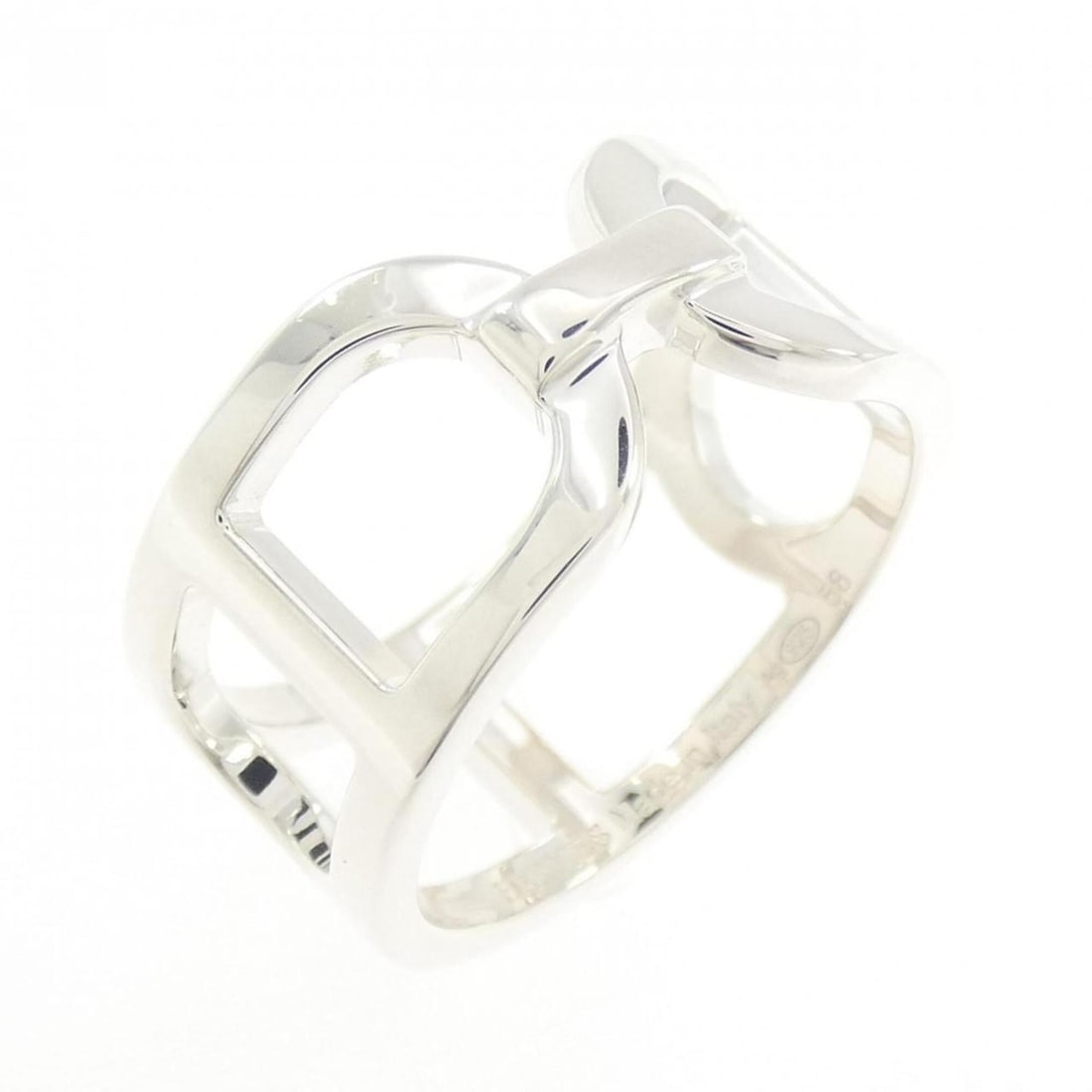 Hermes Hermès Ever Chaine d'Ancre Ring: --- Catalog ---Category: SizeUS Size: 9Brand Size: 58Category: DesignType: Band ringColor: SilverGender: Women,MenMaterial: Silver 925Category: GeneralMPN: H116619BBrand: Hermes--- Item List