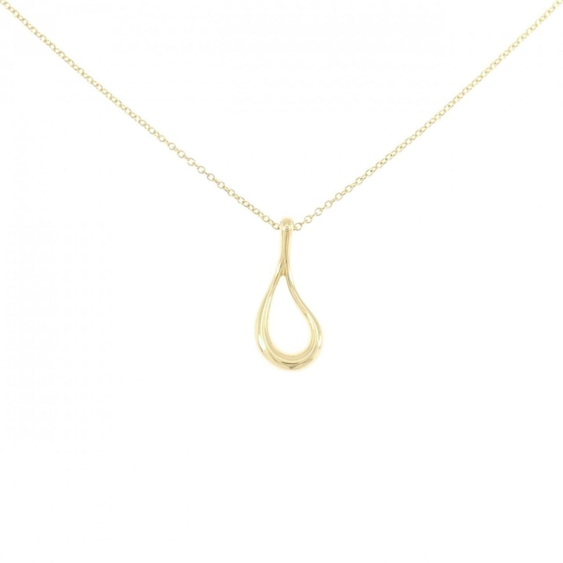 Tiffany Open Teardrop Necklace: --- Catalog ---Category: SizeWidth: 0.8mm / 0.03''Weight: 2g / 0.07oz.Pendant Size: 16.8mm x 7.5mm / 0.66'' x 0.29''Neck Circumference: 41 cm / 16.14''Category: DesignGender: WomenMaterial: Yellow gol