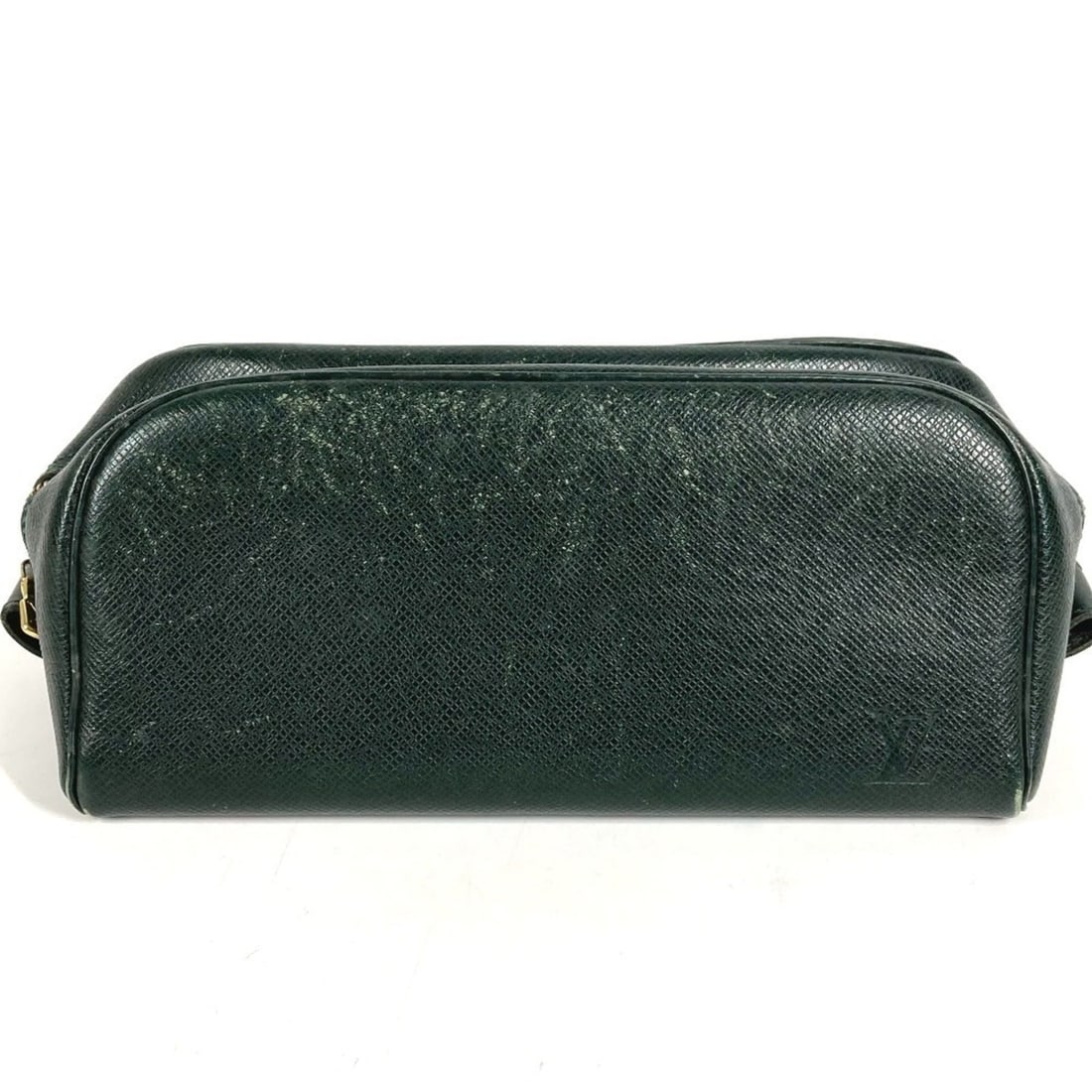 LOUIS VUITTON M30224 Taiga Trousse Toilette PM Bag Makeup Pouch Cosmetic Second Handbag Leather: --- Catalog ---Category: SizeSize (HxWxD): 11cm x 24.5cm / 4.33'' x 9.64''Category: DesignType: HandbagColor: Episea, GreenGender: Men,WomenMaterial: Taiga leather Category: GeneralLine: TaigaBrand: L