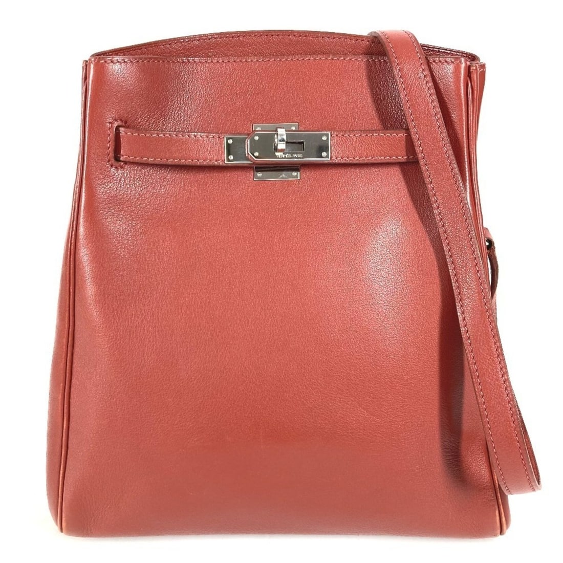 HERMES Vintage Kelly Sport MM Shoulder Bag, Leather, Women's, Brown: --- Catalog ---Category: DesignType: Shoulder bagColor: BrownGender: WomenSeason: VintageMaterial: Leather Hardware Color: SilverCategory: GeneralLine: KellyBrand: HermesCountry of Origin: France--- I