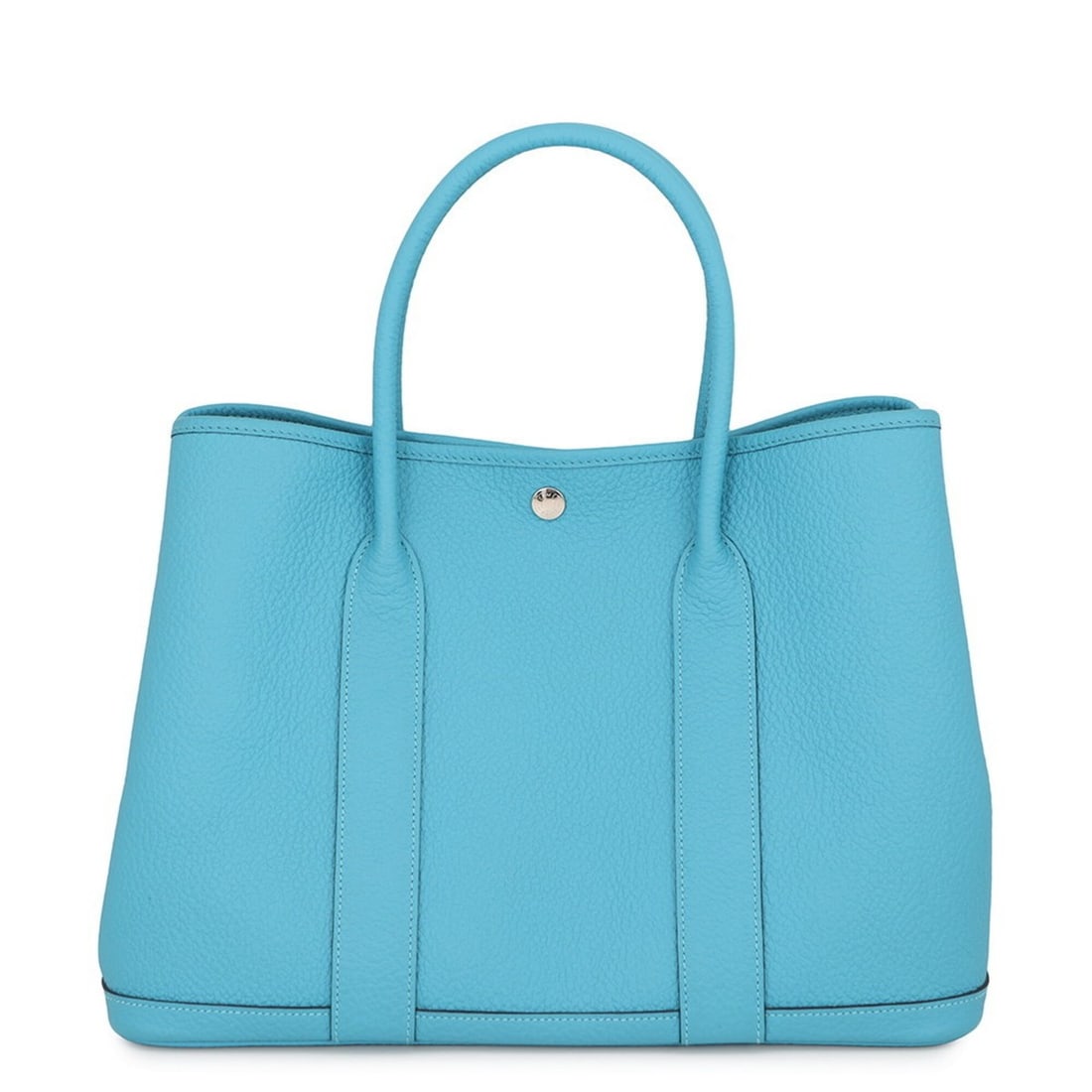 Hermes Garden PM Tote Bag, Turquoise, Country Style, D Stamp, Garden, Handbag, Women's HERMES: --- Catalog ---Category: SizeSize (HxWxD): 26cm x 36cm x 18cm / 10.23'' x 14.17'' x 7.08''Category: DesignType: Handbag, Tote bagColor: Turquoise blueGender: WomenMaterial: Country leather Hardware Co