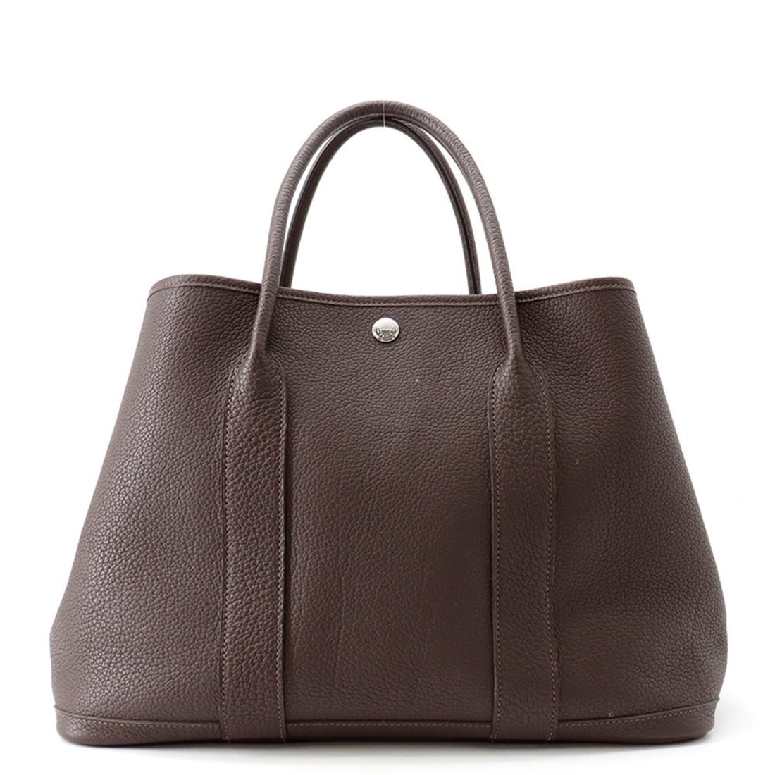 Hermes Garden PM Tote Bag, Ebene Negonda Leather, Y Stamp, Garden, Handbag, Women's HERMES (1 of 14)