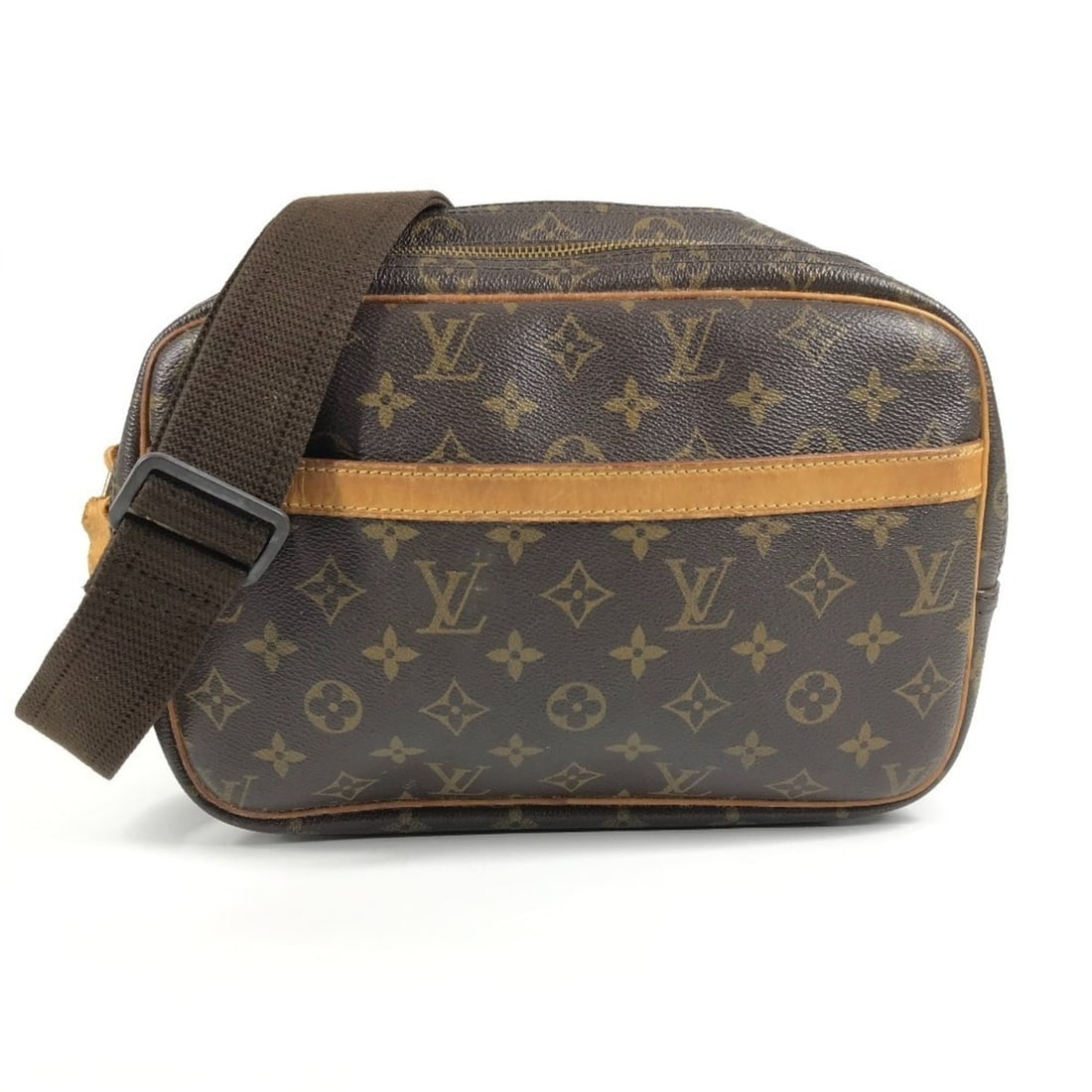 LOUIS VUITTON M45254 Monogram Reporter PM Crossbody Bag Shoulder Canvas Men's Women's Brown: --- Catalog ---Category: SizeSize (HxWxD): 20cm x 26.5cm x 6cm / 7.87'' x 10.43'' x 2.36''Category: DesignType: Shoulder bagColor: BrownGender: Men,Women,UnisexMaterial: Monogram Category: GeneralLine