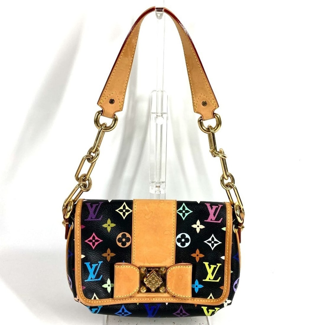 LOUIS VUITTON M40306 Monogram Multicolor Patty Bag, Semi-Shoulder Flap Chain Handbag, Shoulder: --- Catalog ---Category: SizeSize (HxWxD): 16cm x 21cm x 7cm / 6.29'' x 8.26'' x 2.75''Category: DesignType: Handbag, Shoulder bagColor: Black, NoirGender: WomenMaterial: Monogram Multicolore Category