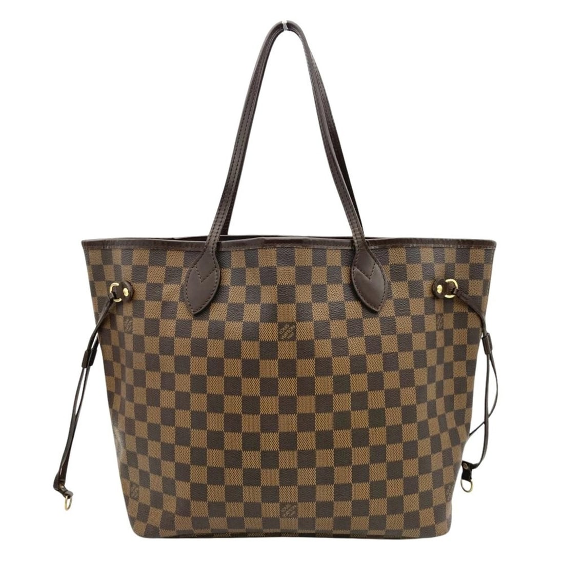Louis Vuitton Neverfull MM Tote Bag, Damier Ebene, N51105 Brown, VI0072, Women's: --- Catalog ---Category: SizeSize (HxWxD): 29cm x 32cm x 16cm / 11.41'' x 12.59'' x 6.29''Category: DesignType: Tote bagColor: BrownGender: WomenMaterial: Damier Canvas Category: GeneralMPN: N51105Bra