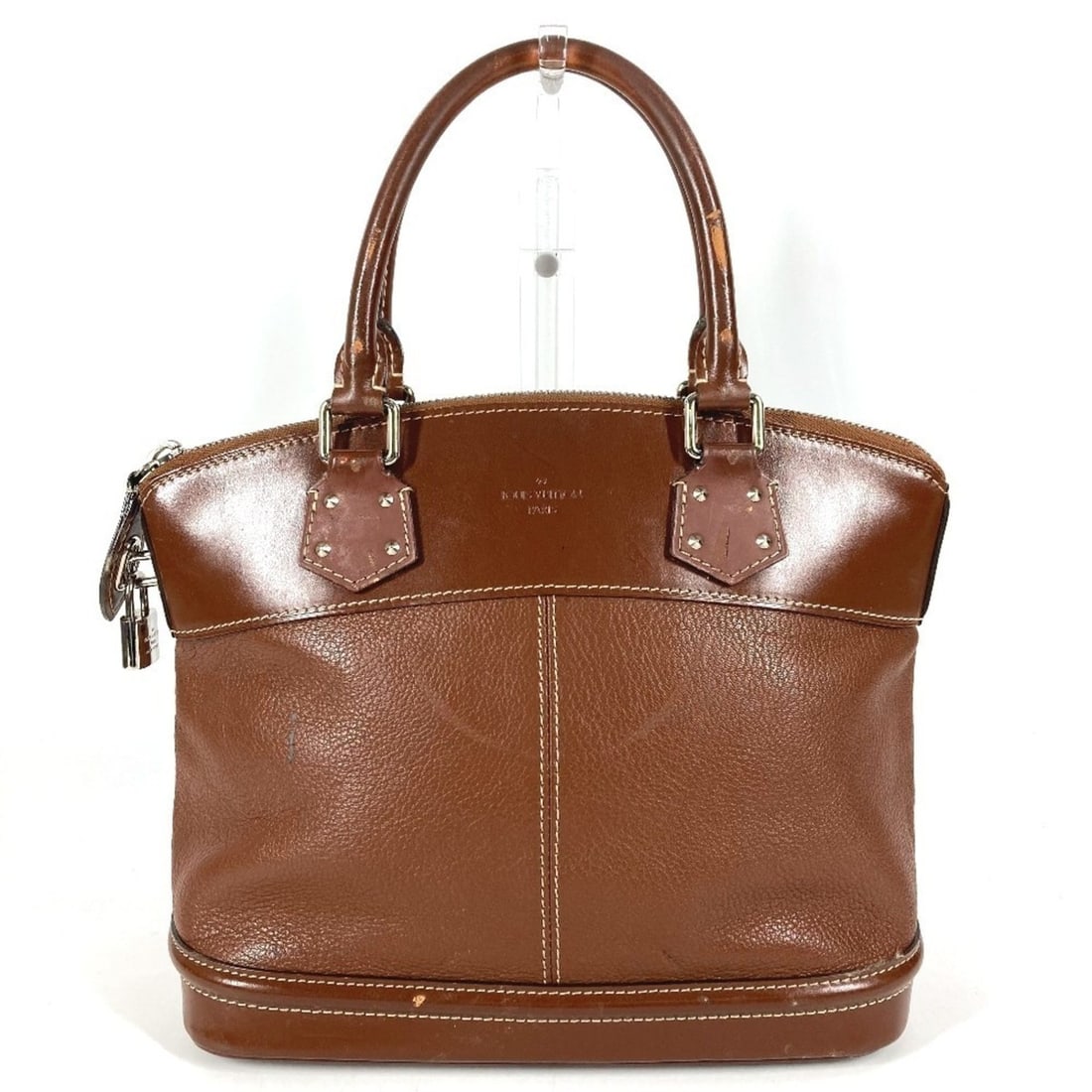 LOUIS VUITTON M91889 Suhali Lockit PM Tote Bag, Shoulder Handbag, Leather, Women's, Brown (1 of 17)
