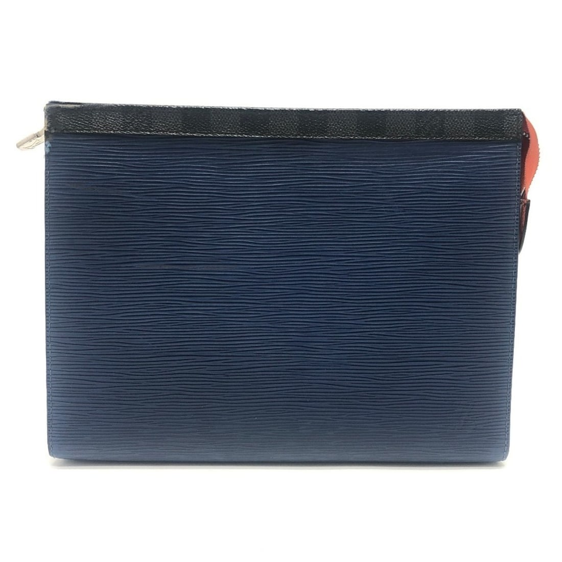 LOUIS VUITTON M62912 Pochette Voyage MM Bag Clutch Second Epi Electric Leather Damier Graphite: --- Catalog ---Category: SizeSize (HxWxD): 20.5cm x 27cm x 5.5cm / 8.07'' x 10.62'' x 2.16''Category: DesignType: Clutch bagColor: BlueGender: MenMaterial: Damier Graphite , Canvas , Epi leather Categ