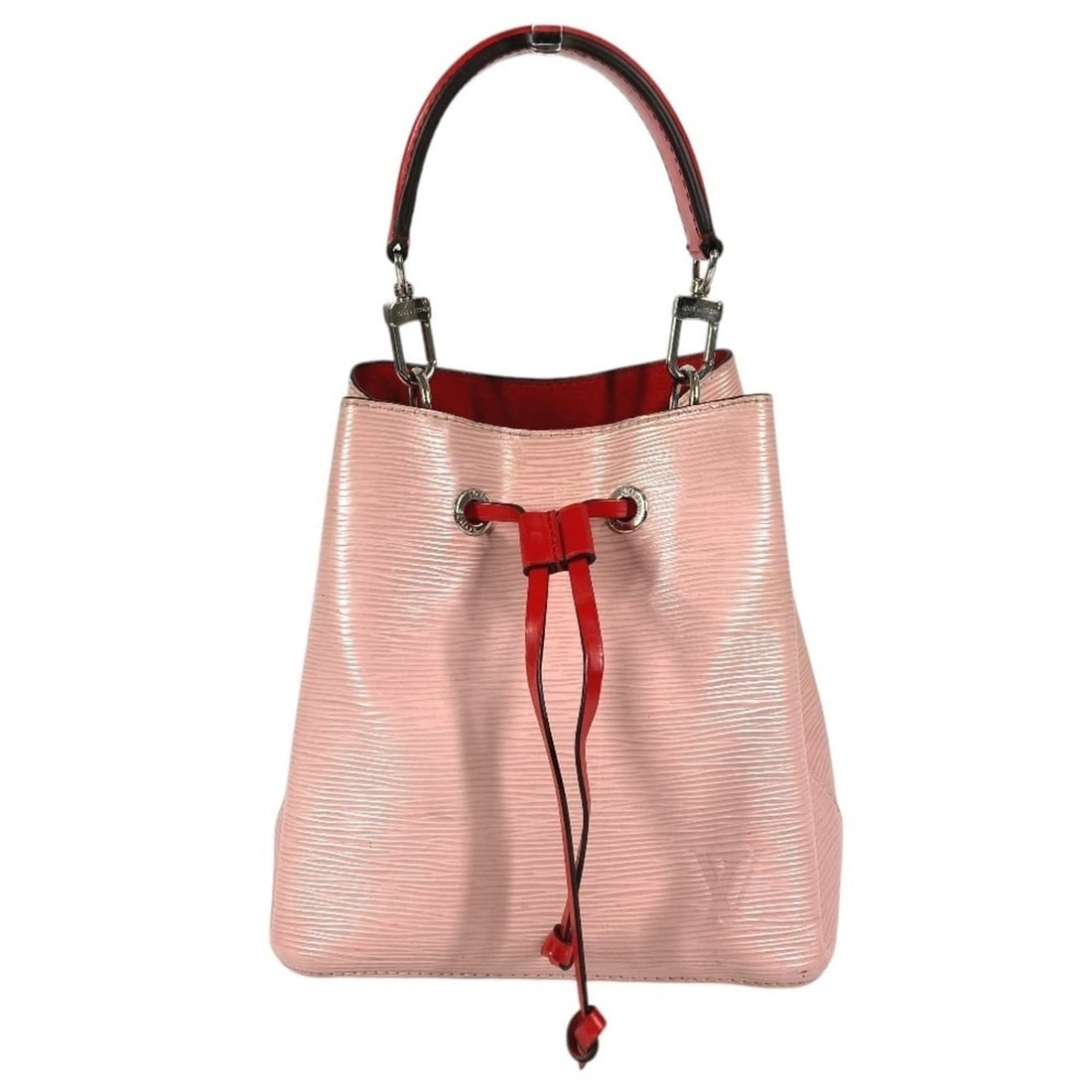 LOUIS VUITTON M54370 Epi NeoNoe Handbag, Drawstring, Bicolor, Leather, Women's, Rose Ballerine Pink: --- Catalog ---Category: SizeSize (HxWxD): 20cm x 20cm x 12.5cm / 7.87'' x 7.87'' x 4.92''Category: DesignType: HandbagColor: Pink, Red color, Rose ballerineGender: WomenMaterial: Epi leather Category